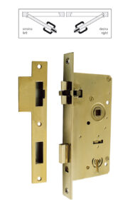 Serratura con scontro e 3 chiavi