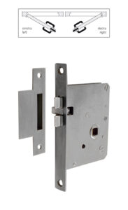 Serratura con scontro