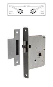 Serratura con scontro