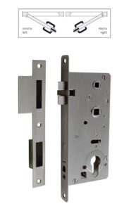 Serratura con scontro