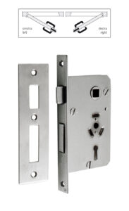 Serratura con scontro e 2 chiavi