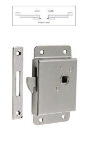 Serratura con scontro