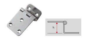 Cerniera inginocchiata inox