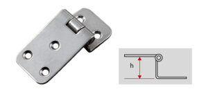 Cerniera inginocchiata inox