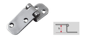Cerniera inginocchiata inox