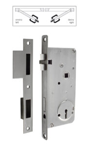 Serratura con scontro e 3 chiavi