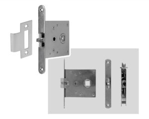 Serrature da infilare per porte sottili