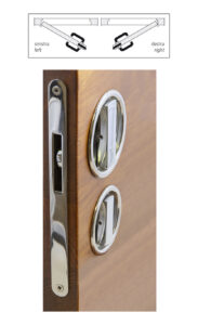 NAUTA FLUSH-SLIDING - SET SERRATURA PER PORTE SCORREVOLI