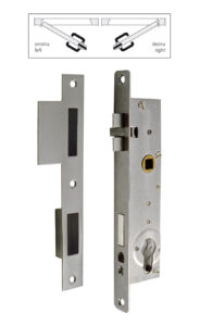 Serratura con scontro