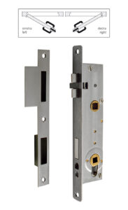 Serratura con scontro