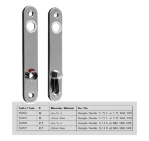 Placca per serratura art. 5040