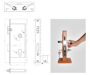 Set serratura antipanico