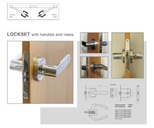 SET SERRATURA SIMMETRICA CON MANIGLIE 706200