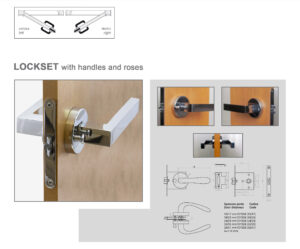 SET SERRATURA SIMMETRICA CON MANIGLIE 706100