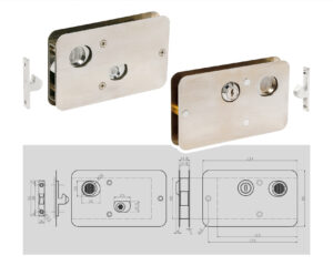 Serratura per porte scorrevoli