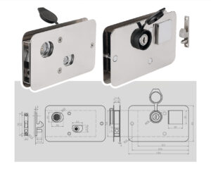 Serratura per porte scorrevoli